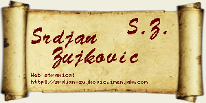 Srđan Žujković vizit kartica